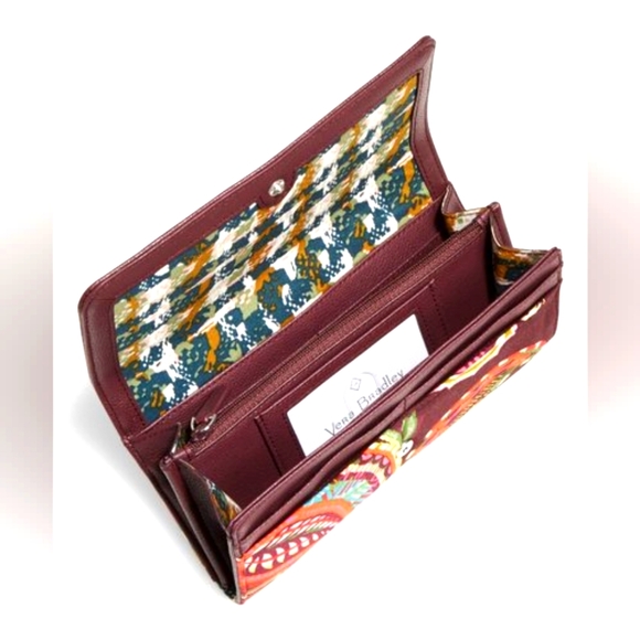 NWT Vera Bradley RFID Audrey Wallet-Heirloom Paisley - Picture 2 of 2